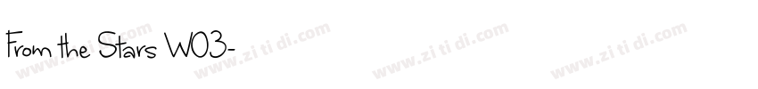 From the Stars W03字体转换